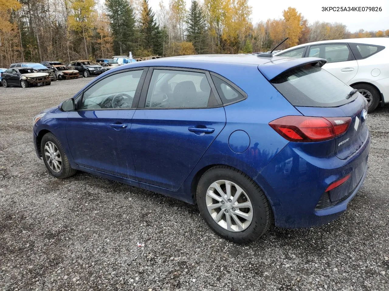 2019 Hyundai Accent Se VIN: 3KPC25A34KE079826 Lot: 76714174