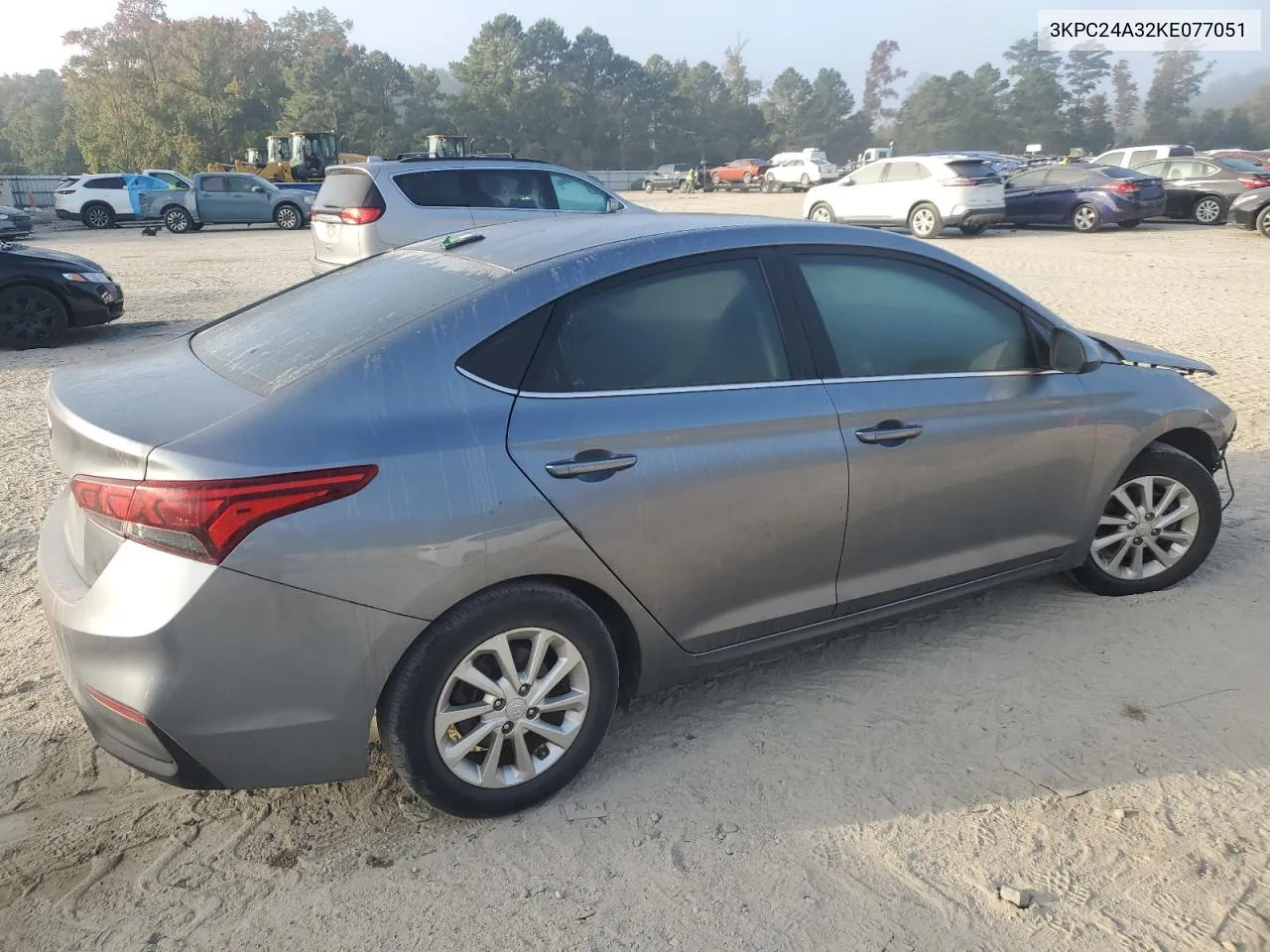 2019 Hyundai Accent Se VIN: 3KPC24A32KE077051 Lot: 76740284