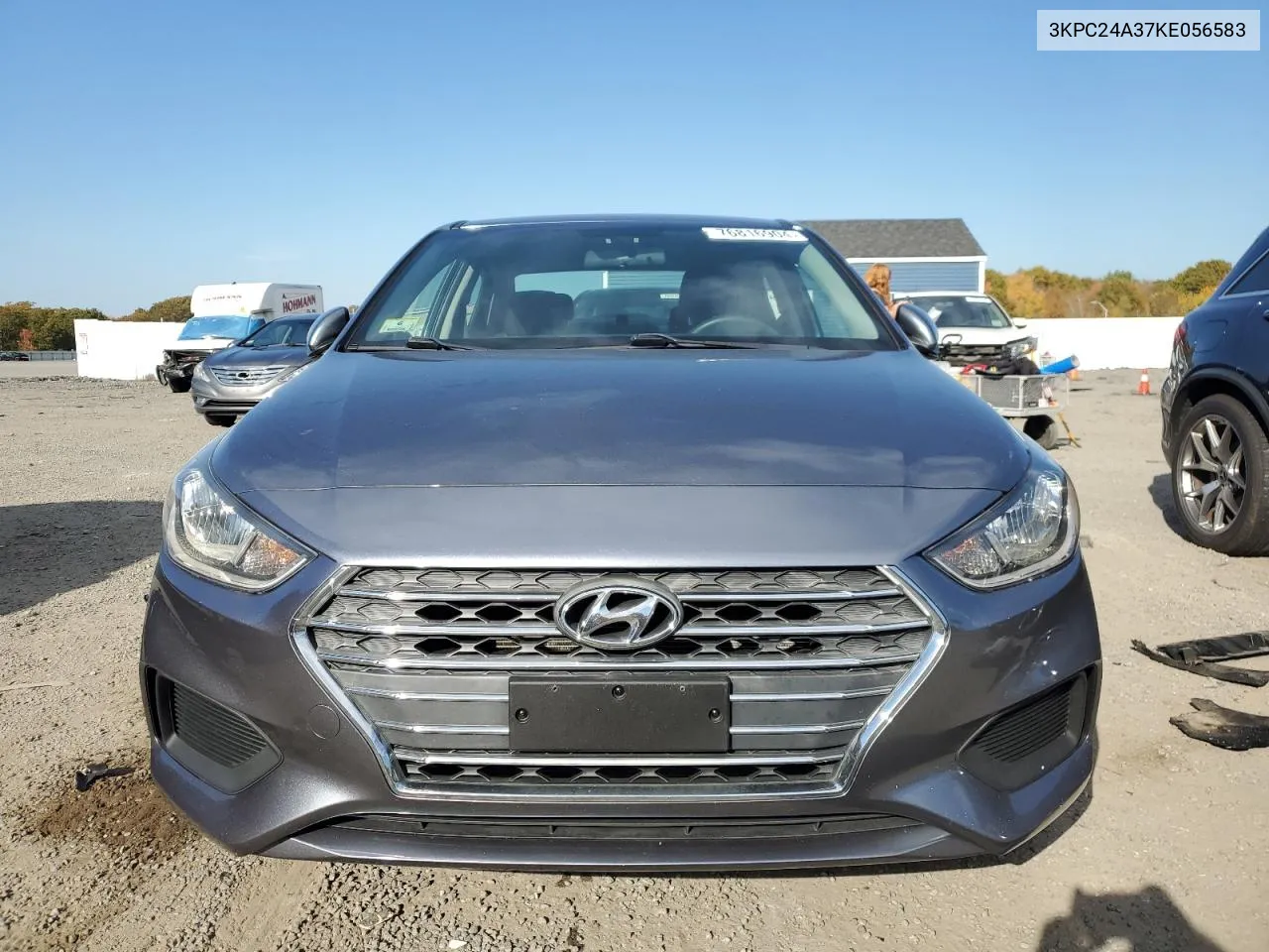 2019 Hyundai Accent Se VIN: 3KPC24A37KE056583 Lot: 76816904