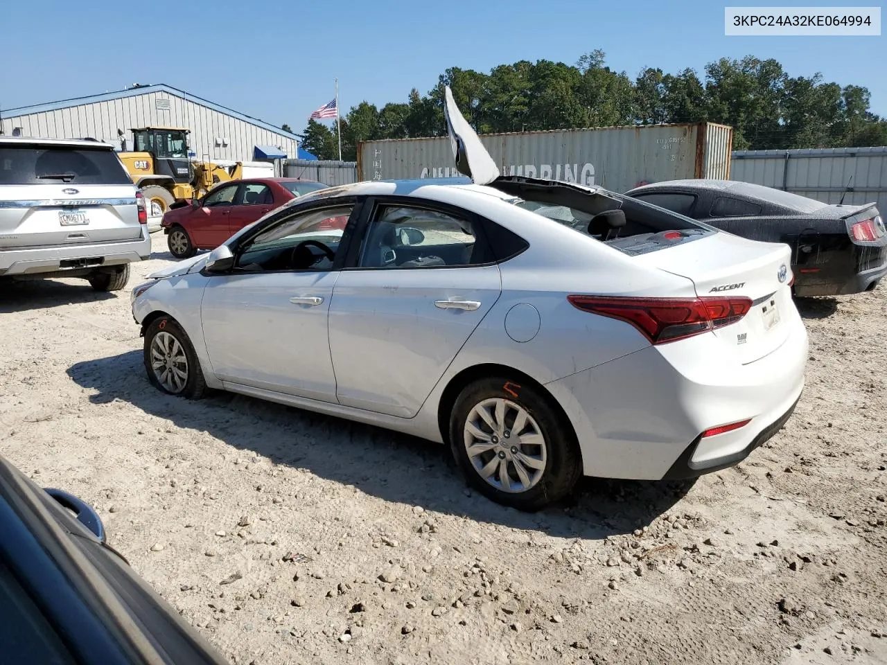 2019 Hyundai Accent Se VIN: 3KPC24A32KE064994 Lot: 77583914