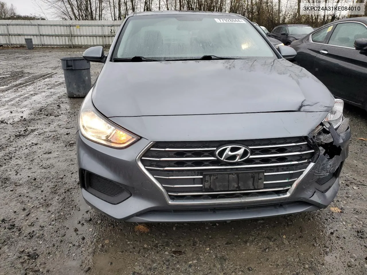 2019 Hyundai Accent Se VIN: 3KPC24A31KE084010 Lot: 77928044