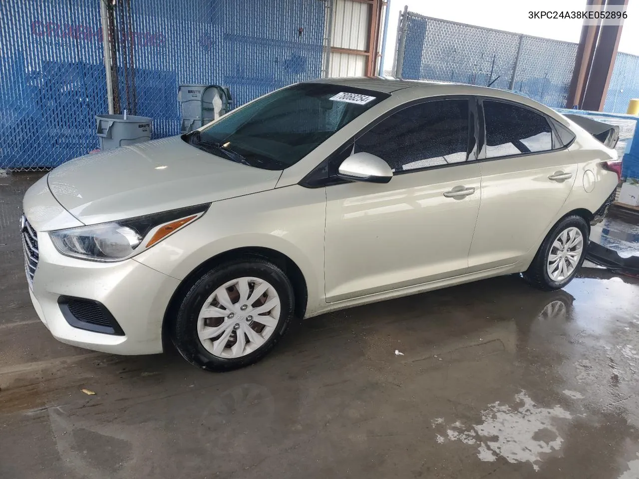 2019 Hyundai Accent Se VIN: 3KPC24A38KE052896 Lot: 78068254