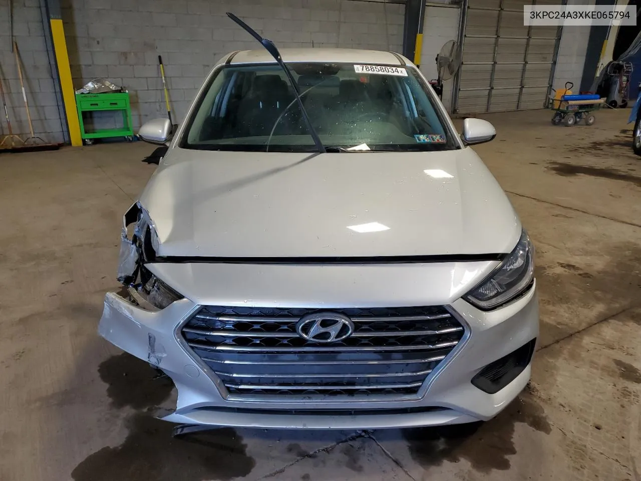 2019 Hyundai Accent Se VIN: 3KPC24A3XKE065794 Lot: 78858034