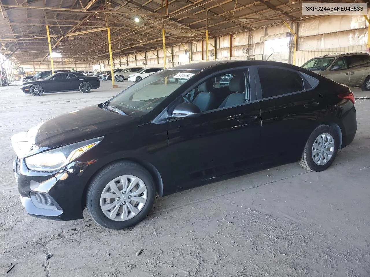 2019 Hyundai Accent Se VIN: 3KPC24A34KE043533 Lot: 79455064