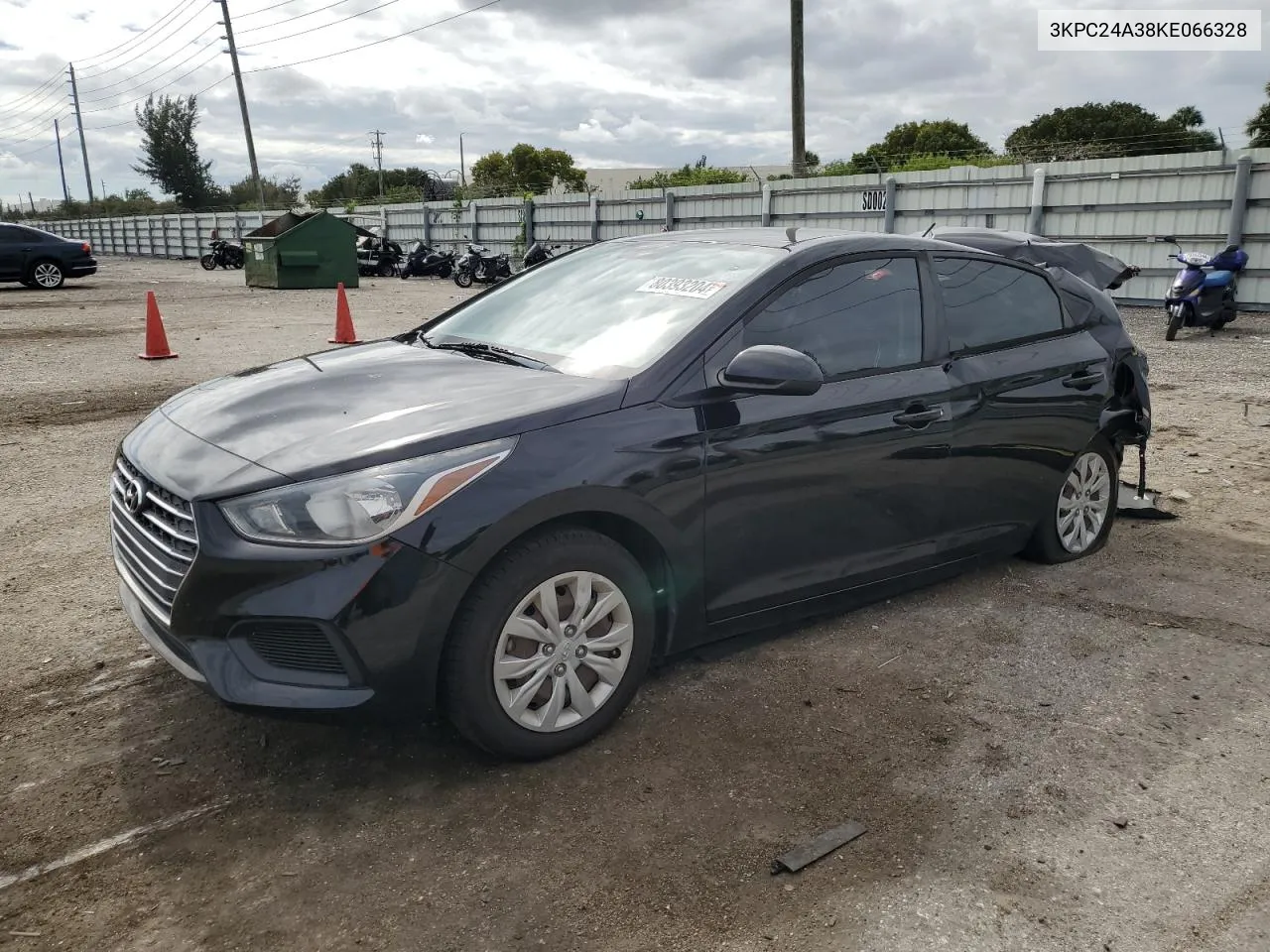 2019 Hyundai Accent Se VIN: 3KPC24A38KE066328 Lot: 80393204