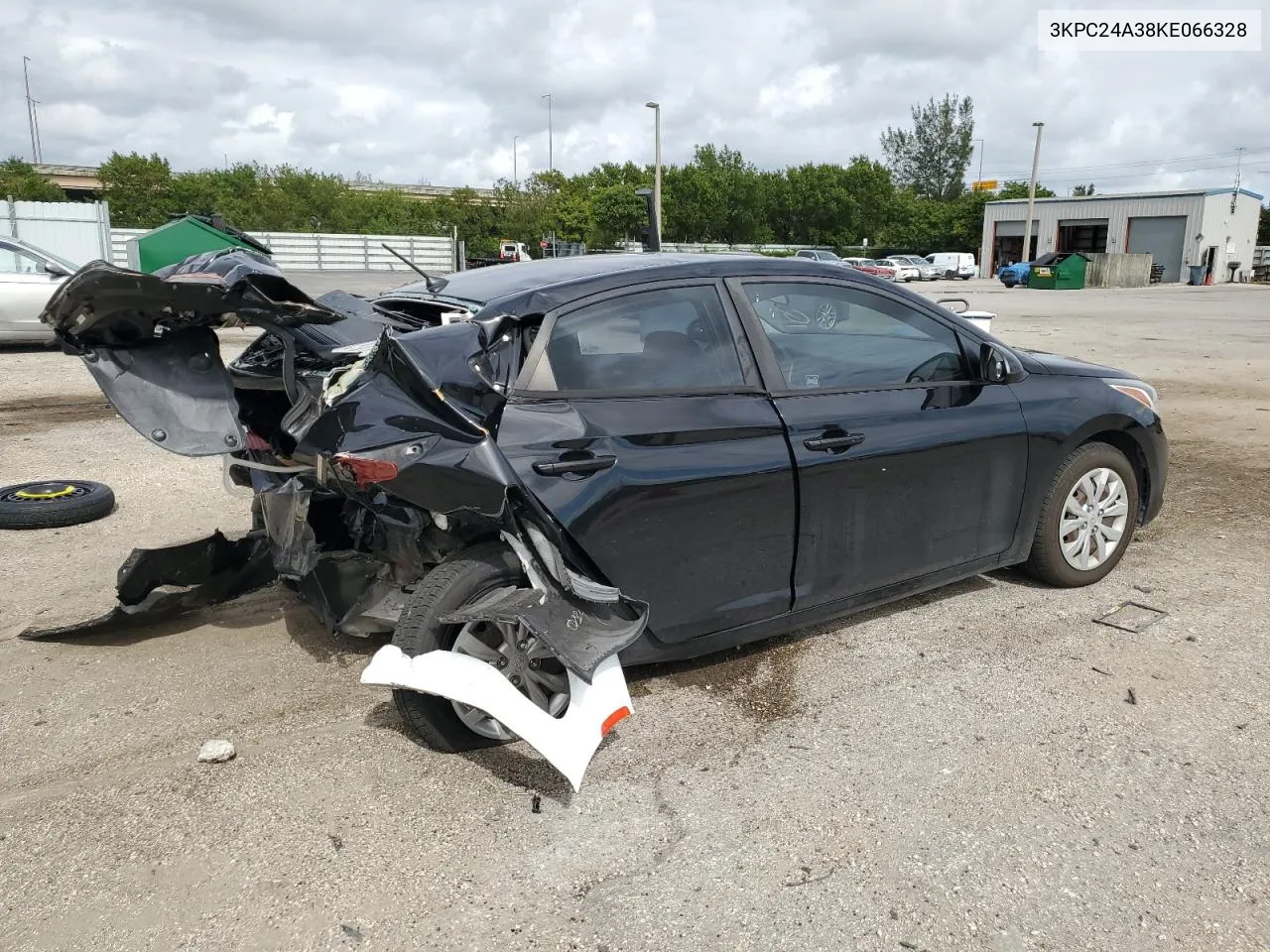 2019 Hyundai Accent Se VIN: 3KPC24A38KE066328 Lot: 80393204