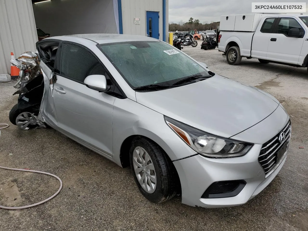 2020 Hyundai Accent Se VIN: 3KPC24A60LE107532 Lot: 41202264