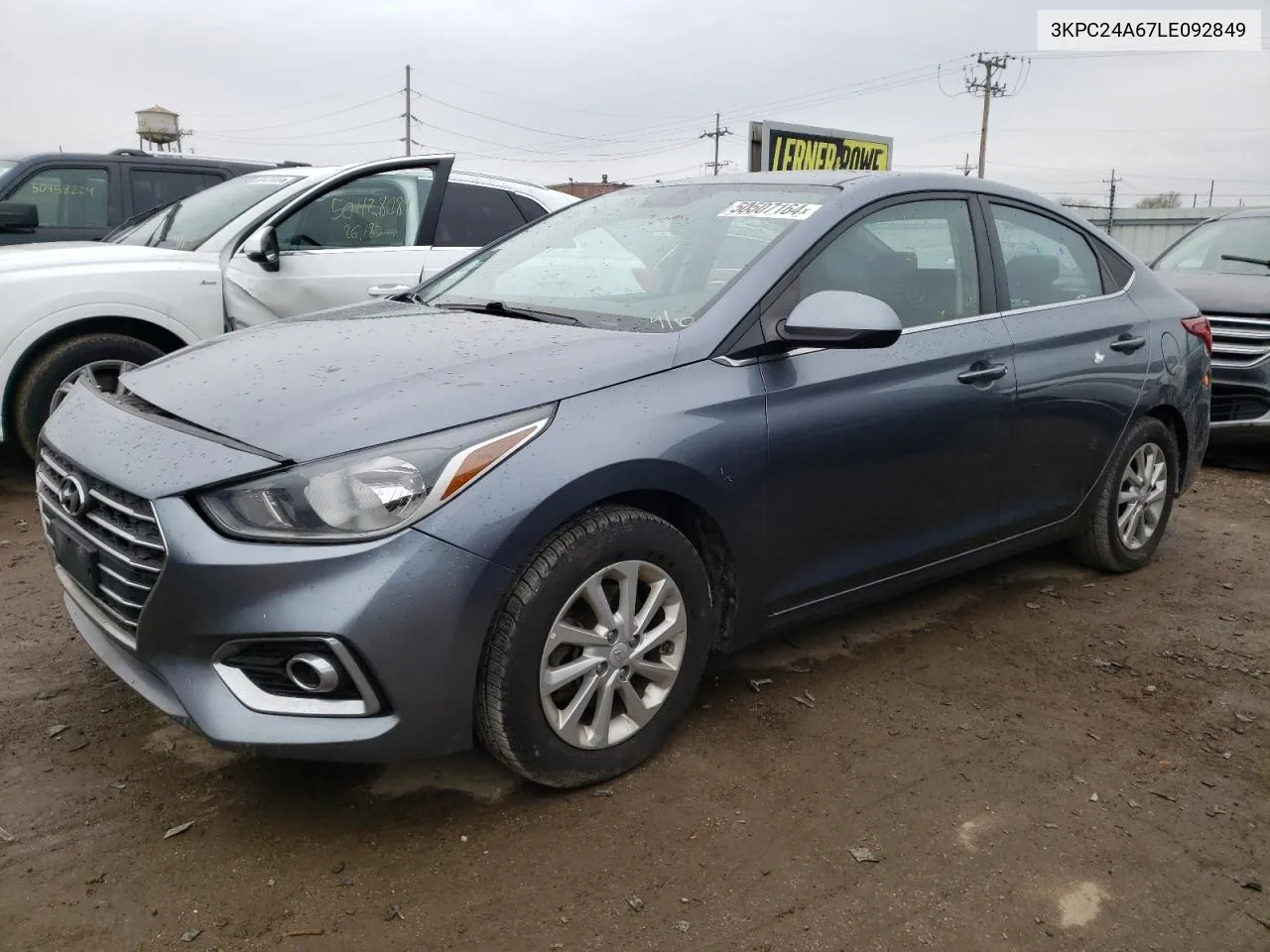 3KPC24A67LE092849 2020 Hyundai Accent Se