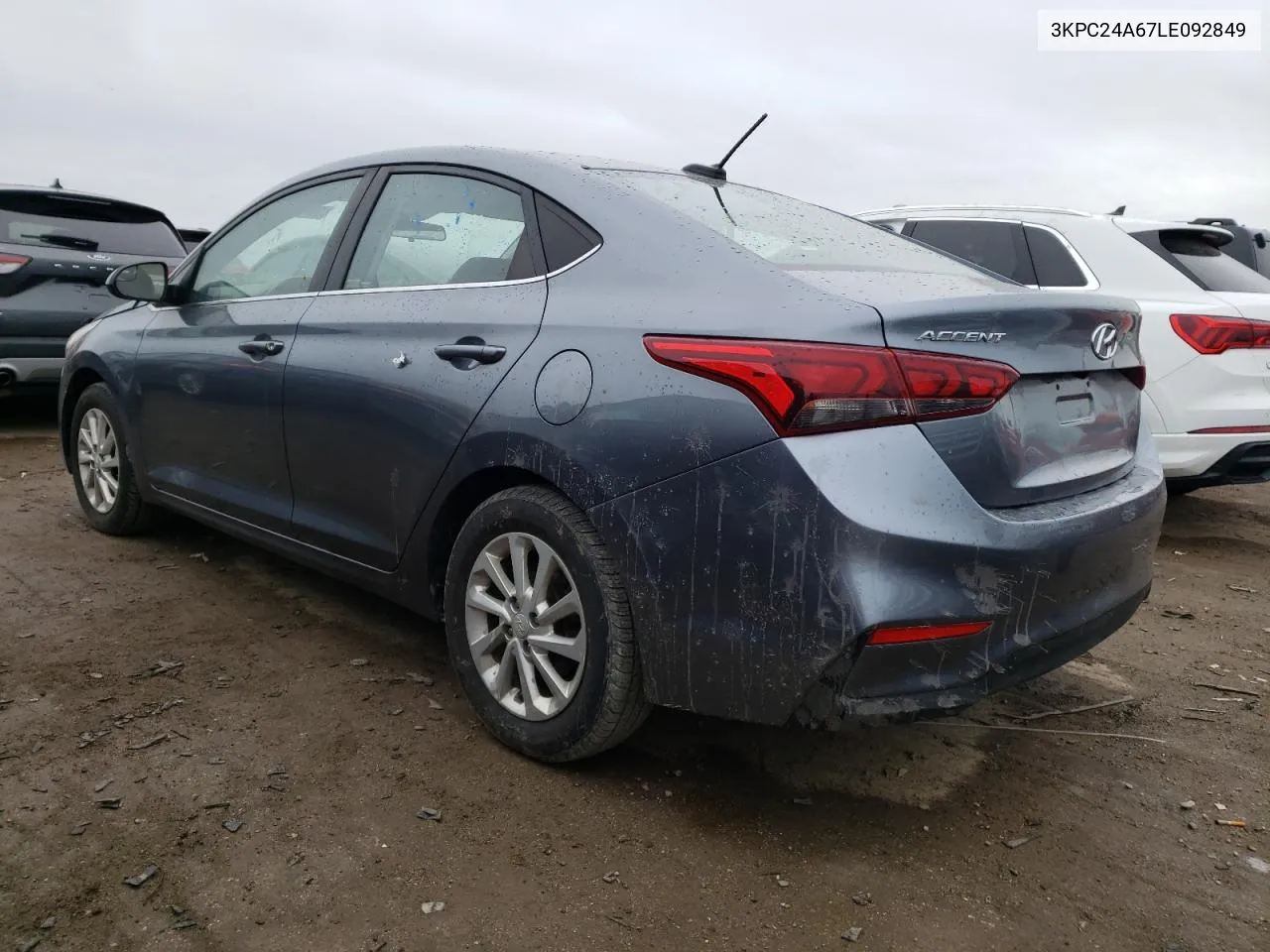 2020 Hyundai Accent Se VIN: 3KPC24A67LE092849 Lot: 50507164