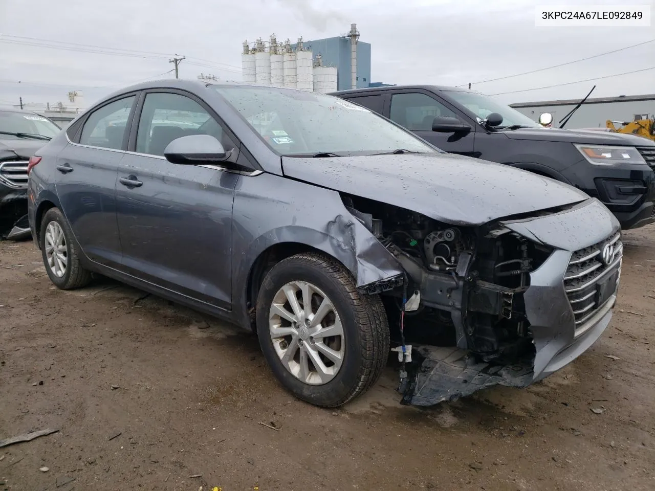 3KPC24A67LE092849 2020 Hyundai Accent Se