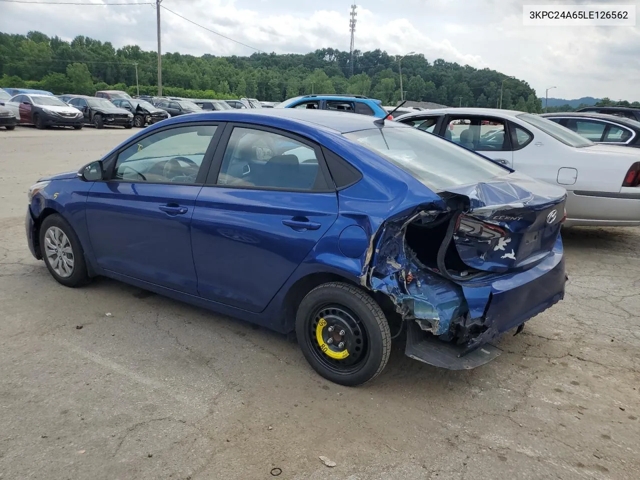 2020 Hyundai Accent Se VIN: 3KPC24A65LE126562 Lot: 55925584