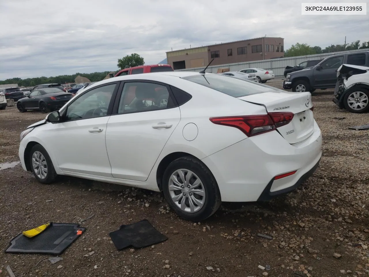 2020 Hyundai Accent Se VIN: 3KPC24A69LE123955 Lot: 55968294