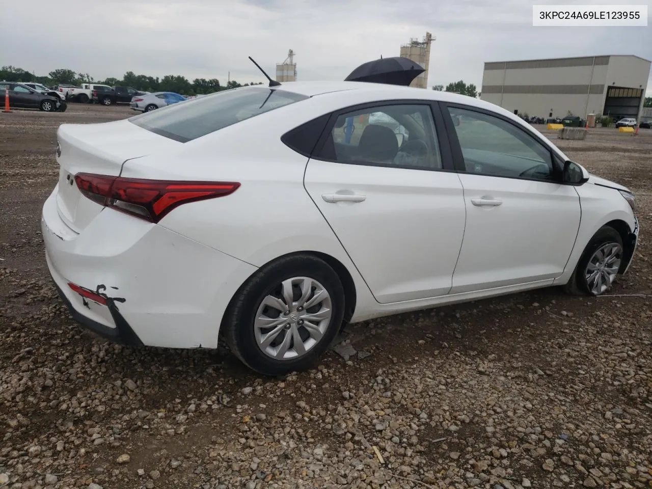 2020 Hyundai Accent Se VIN: 3KPC24A69LE123955 Lot: 55968294