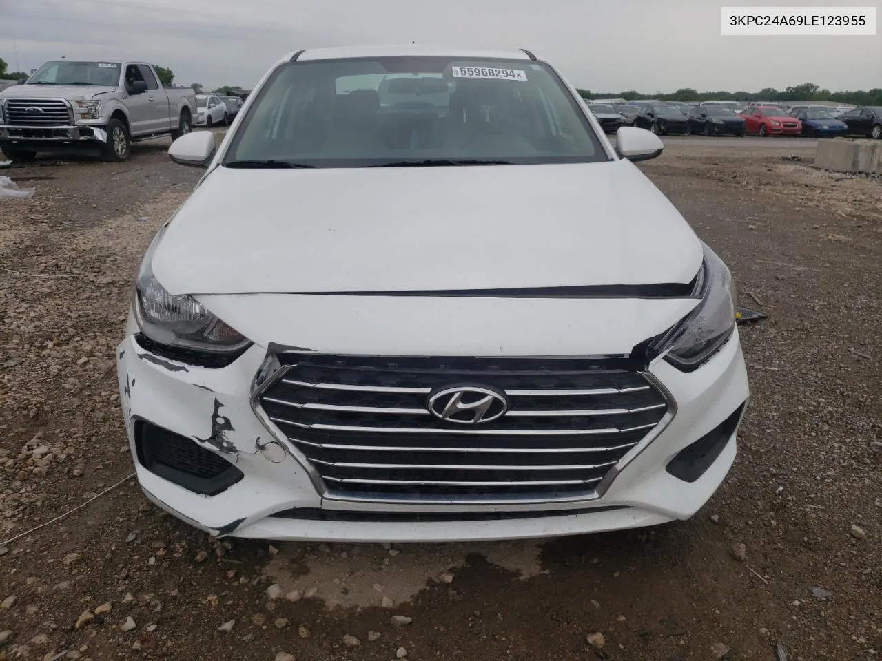 2020 Hyundai Accent Se VIN: 3KPC24A69LE123955 Lot: 55968294