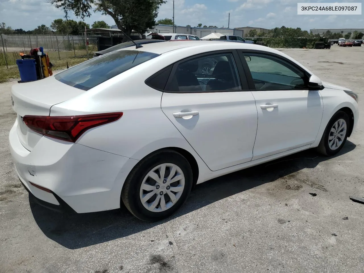 2020 Hyundai Accent Se VIN: 3KPC24A68LE097087 Lot: 57380664