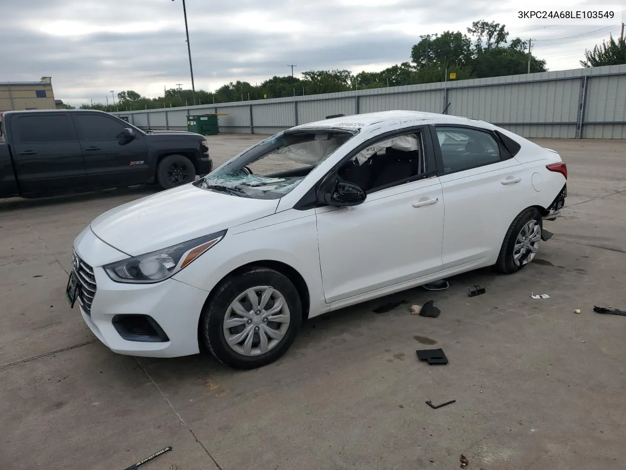 2020 Hyundai Accent Se VIN: 3KPC24A68LE103549 Lot: 58246124