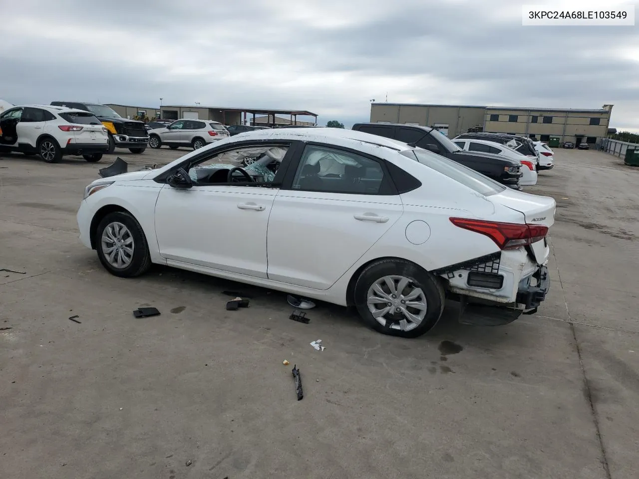 2020 Hyundai Accent Se VIN: 3KPC24A68LE103549 Lot: 58246124