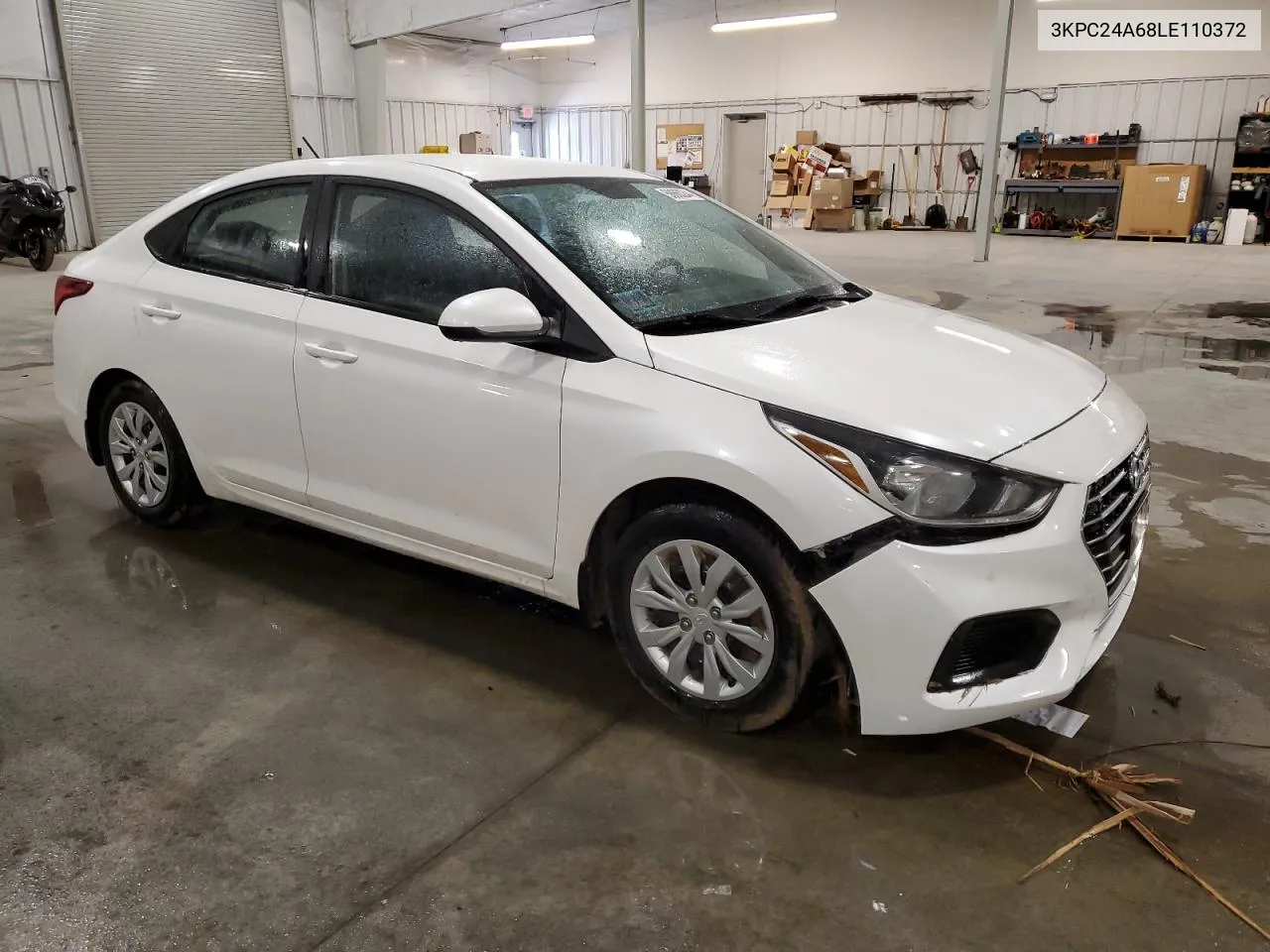 2020 Hyundai Accent Se VIN: 3KPC24A68LE110372 Lot: 58660244