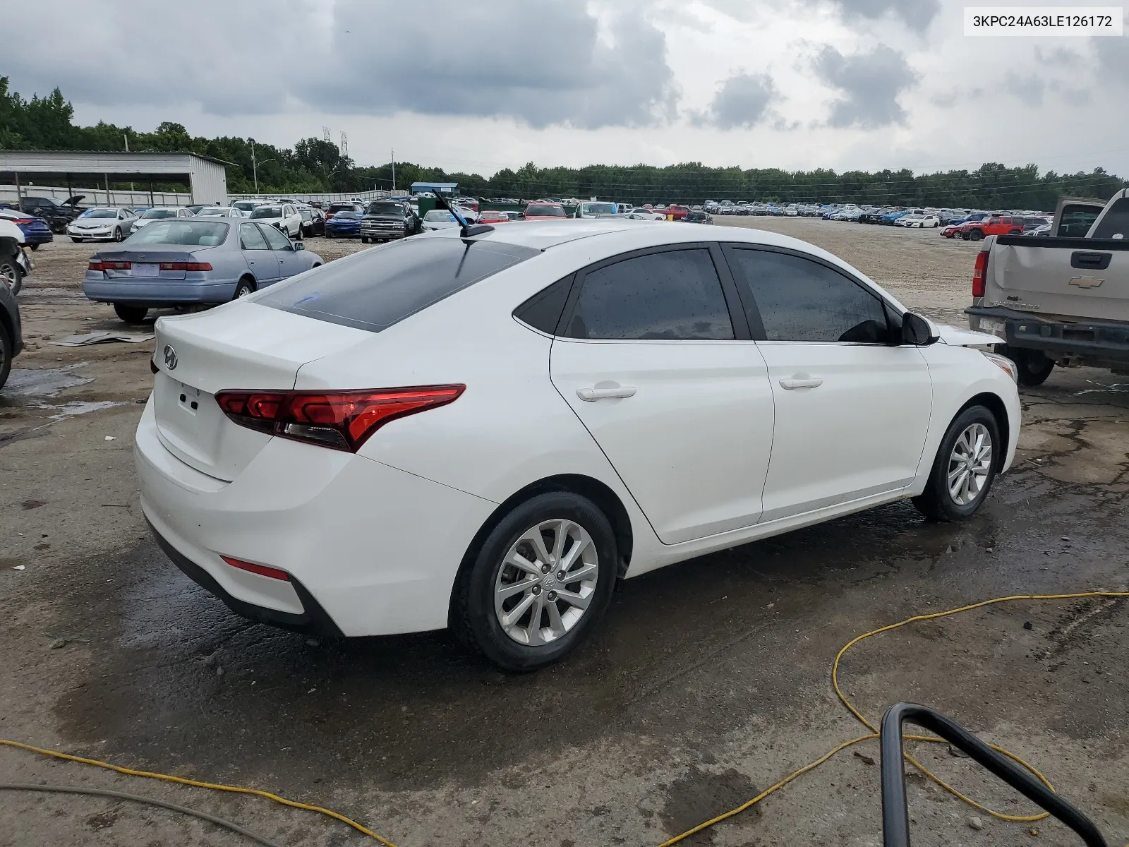 2020 Hyundai Accent Se VIN: 3KPC24A63LE126172 Lot: 63856924