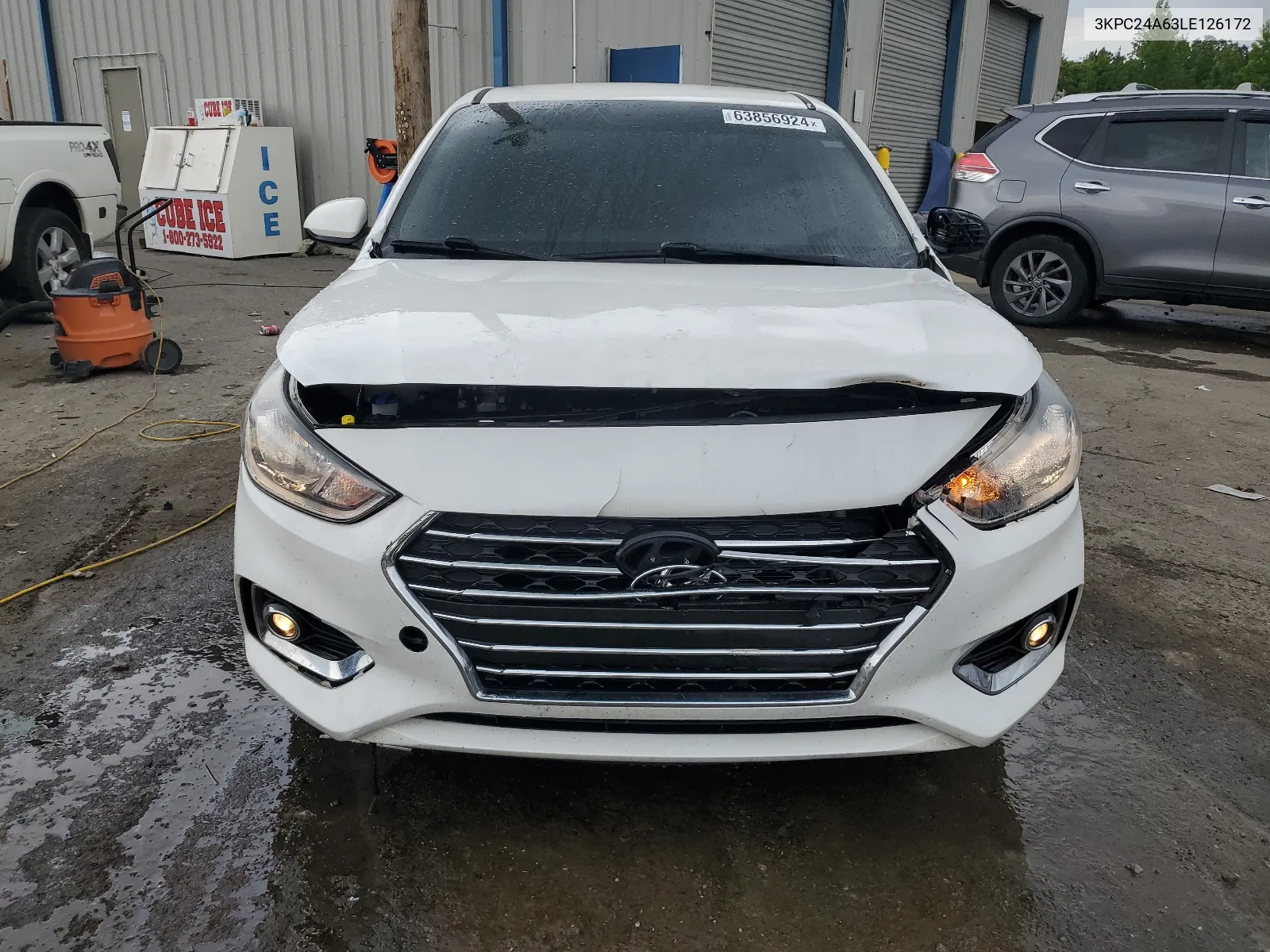 2020 Hyundai Accent Se VIN: 3KPC24A63LE126172 Lot: 63856924