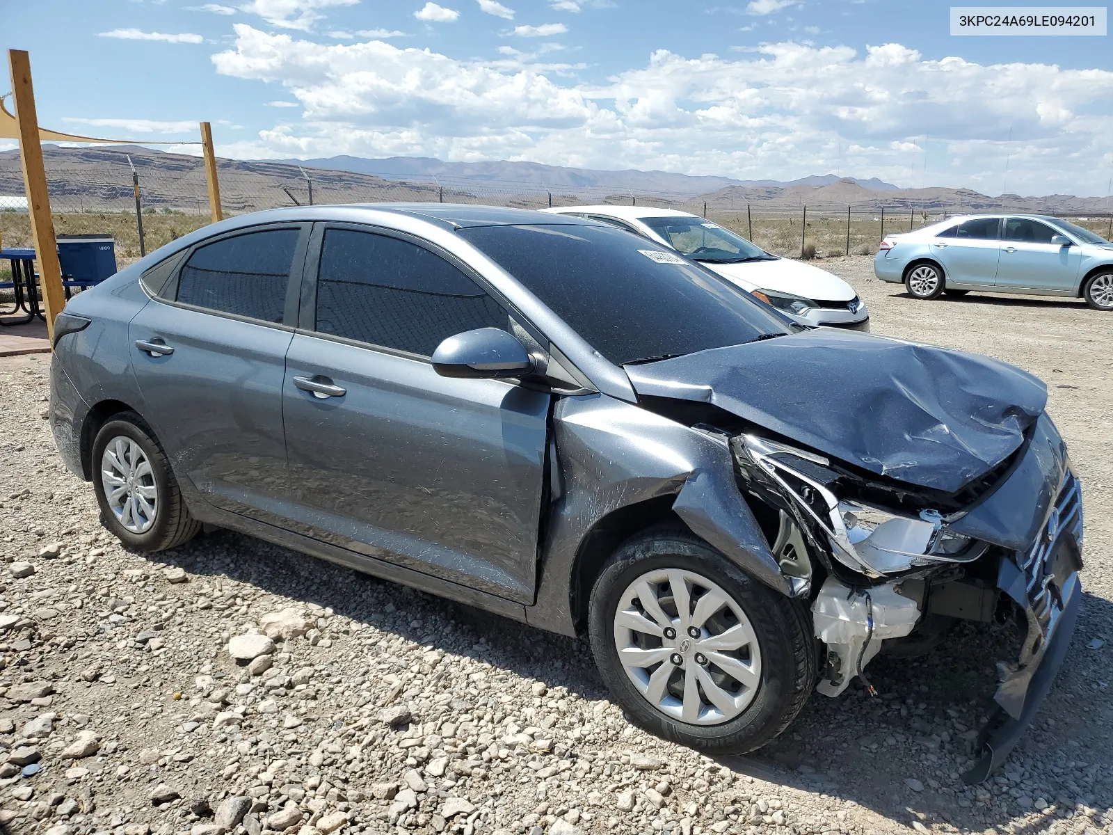 2020 Hyundai Accent Se VIN: 3KPC24A69LE094201 Lot: 64453784