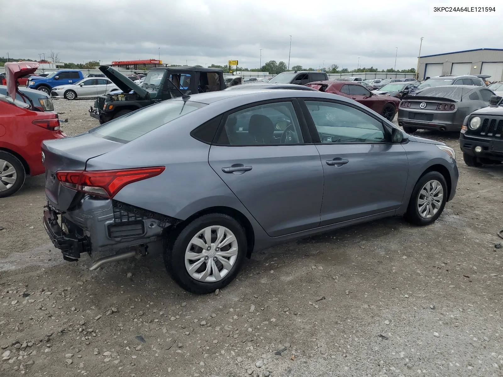 2020 Hyundai Accent Se VIN: 3KPC24A64LE121594 Lot: 65665004