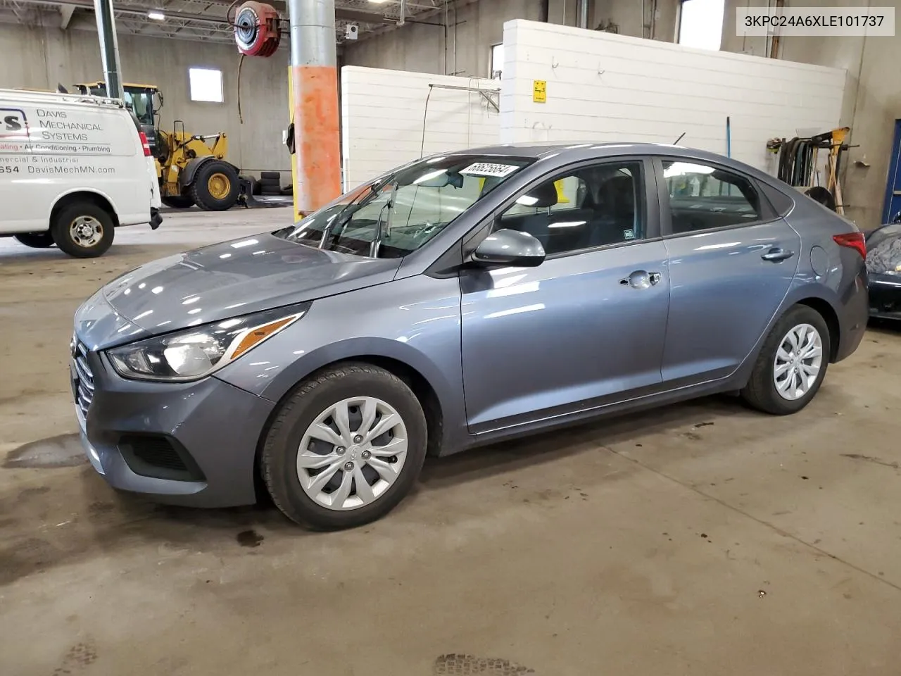 2020 Hyundai Accent Se VIN: 3KPC24A6XLE101737 Lot: 68625664