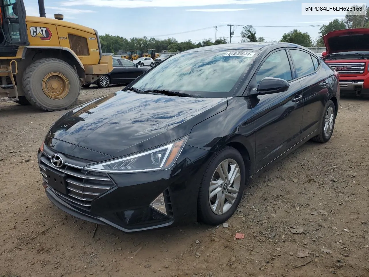 2020 Hyundai Elantra Sel VIN: 5NPD84LF6LH623163 Lot: 68905034