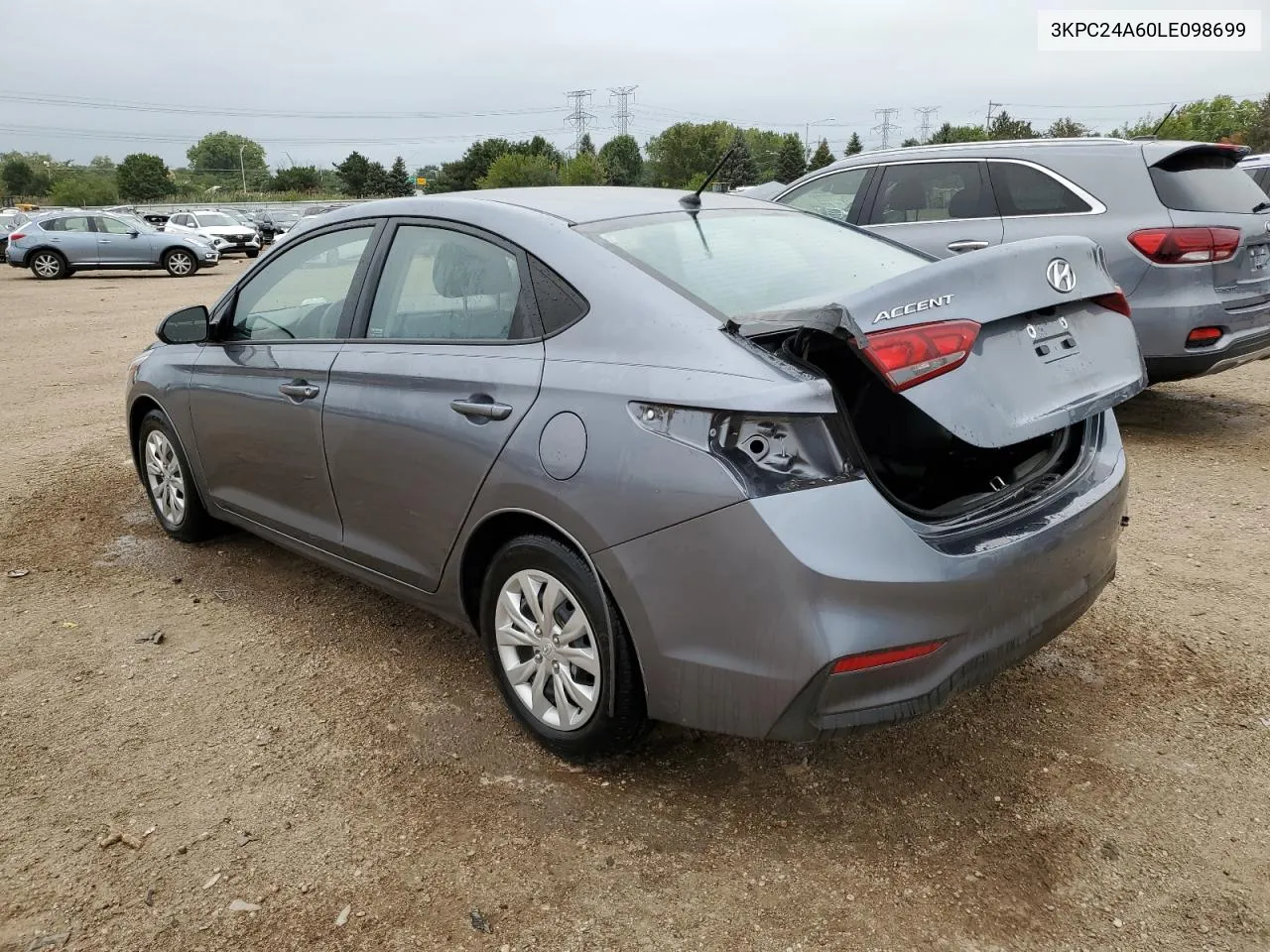 2020 Hyundai Accent Se VIN: 3KPC24A60LE098699 Lot: 69226234