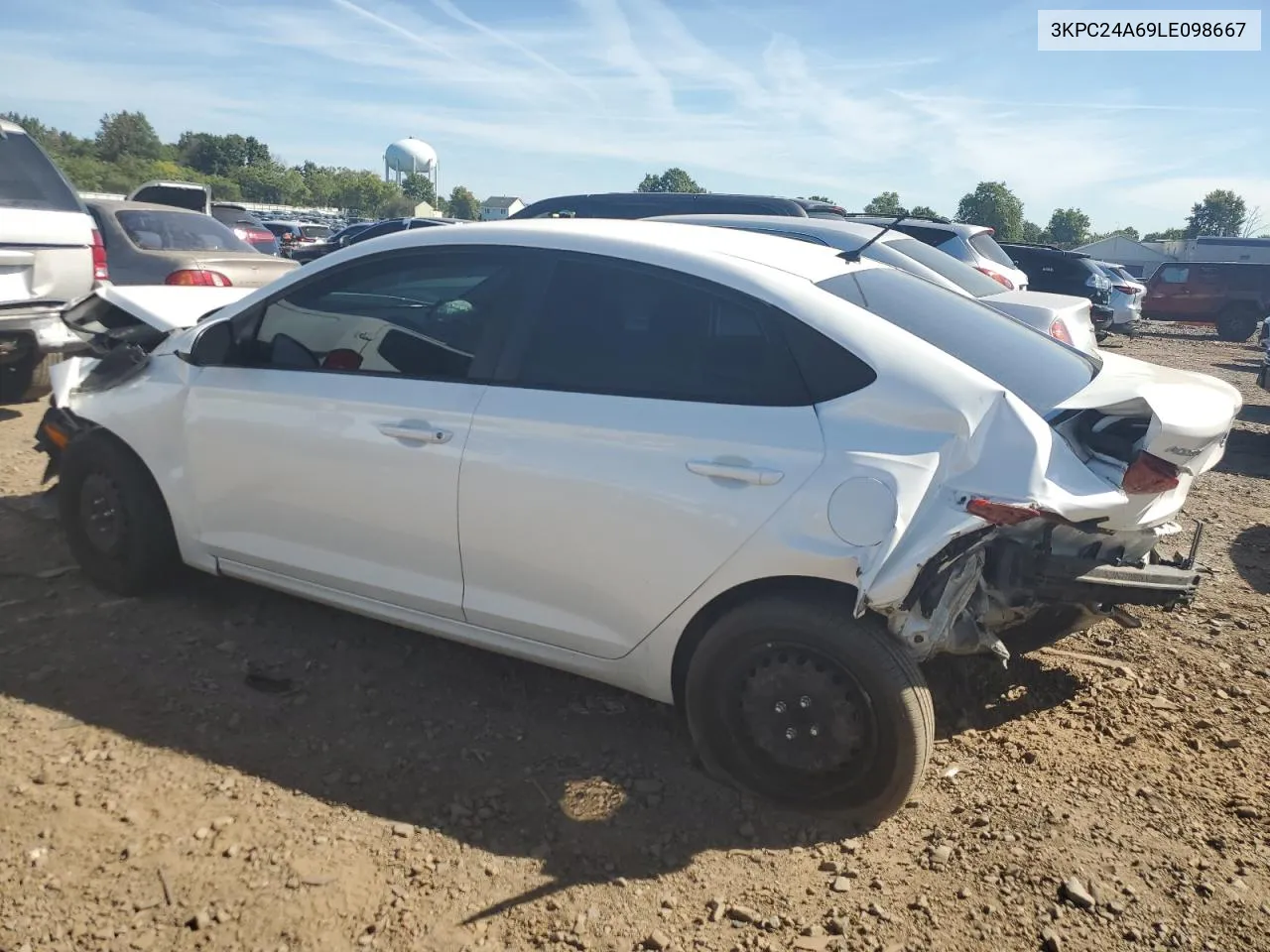 3KPC24A69LE098667 2020 Hyundai Accent Se