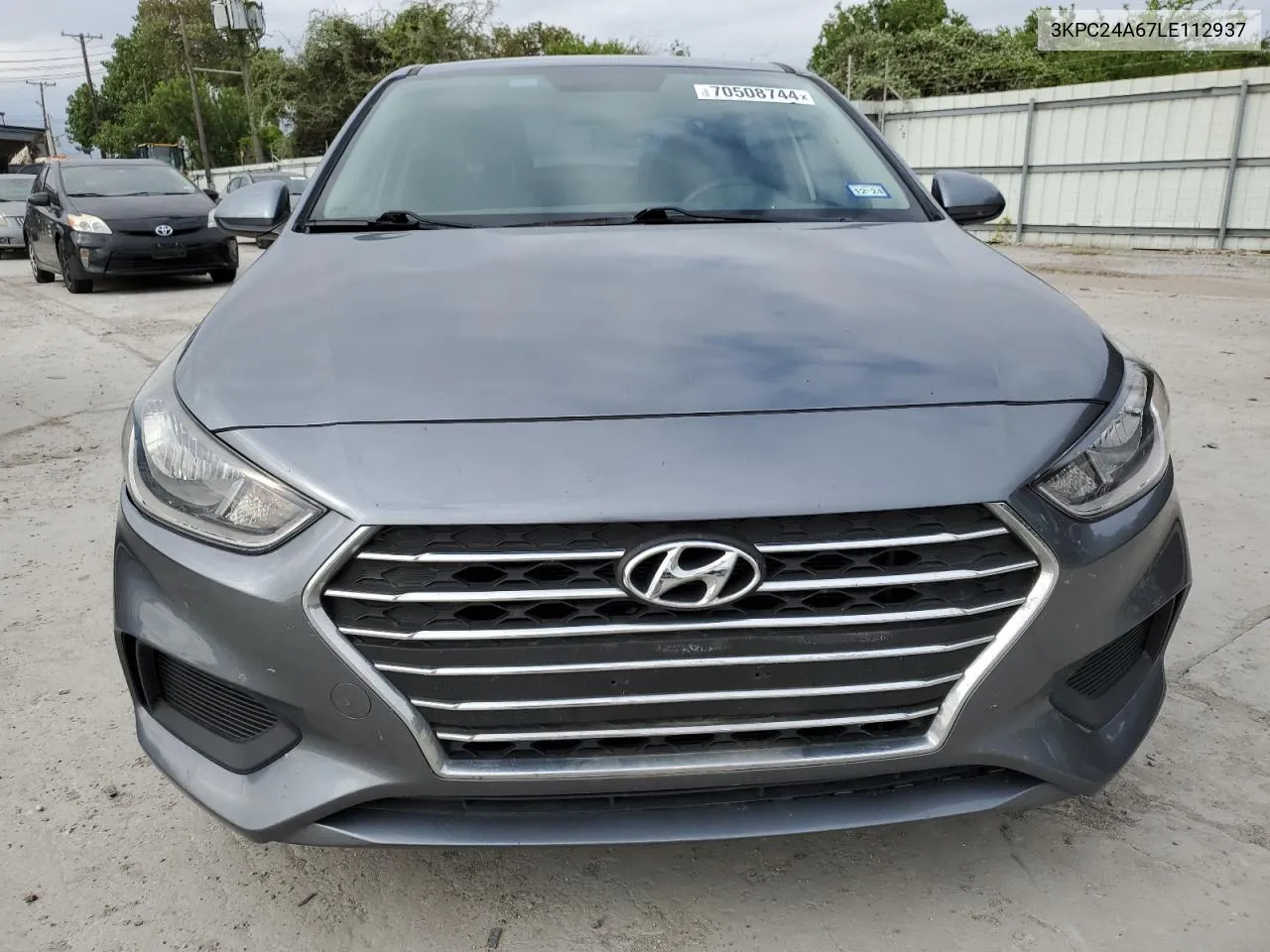 2020 Hyundai Accent Se VIN: 3KPC24A67LE112937 Lot: 70508744