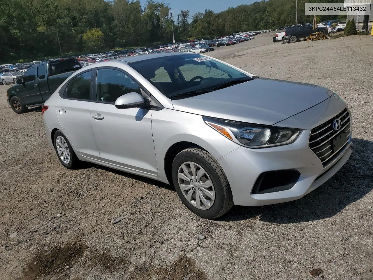 2020 Hyundai Accent Se VIN: 3KPC24A64LE113432 Lot: 70642934