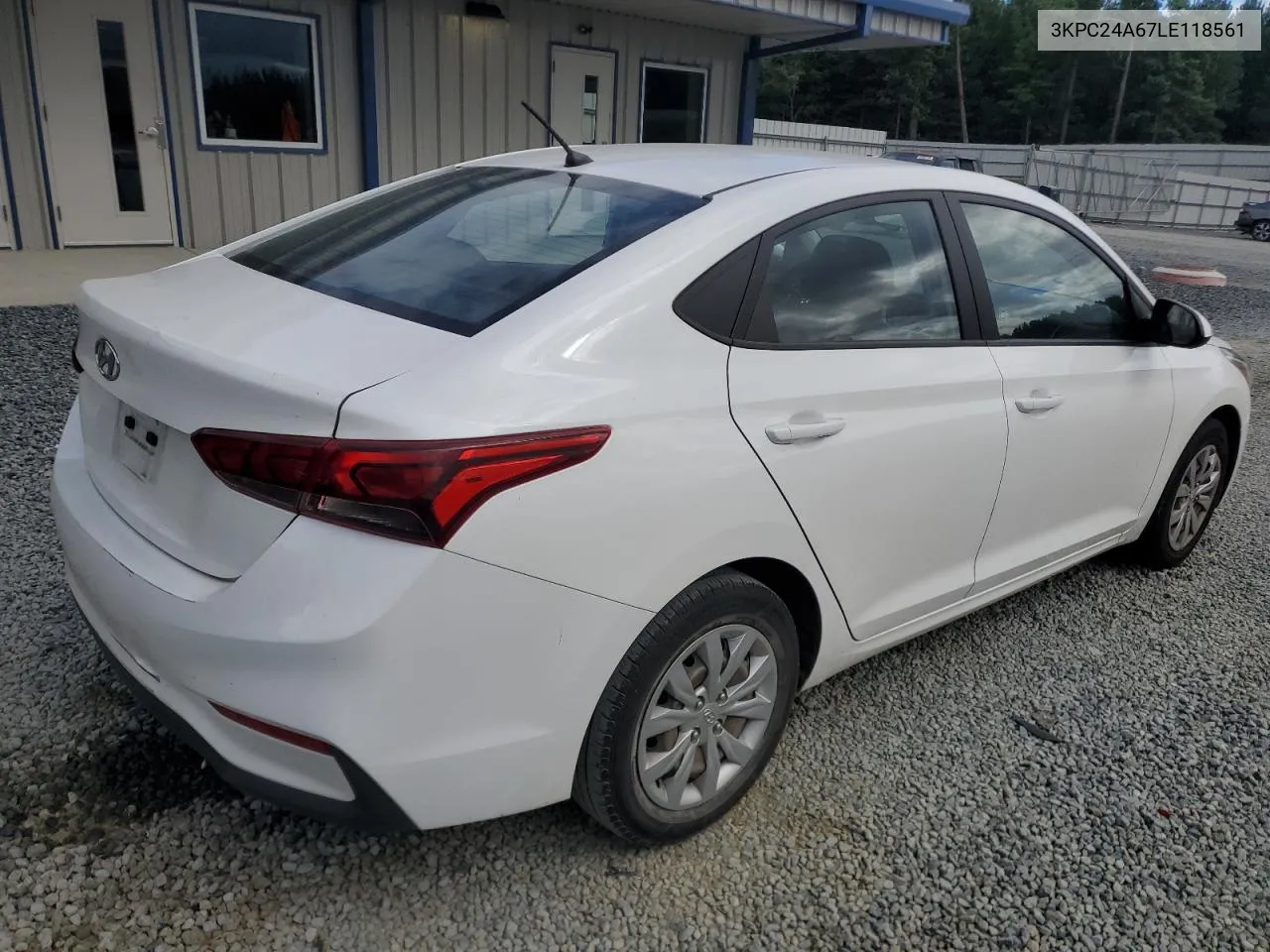 2020 Hyundai Accent Se VIN: 3KPC24A67LE118561 Lot: 70826824