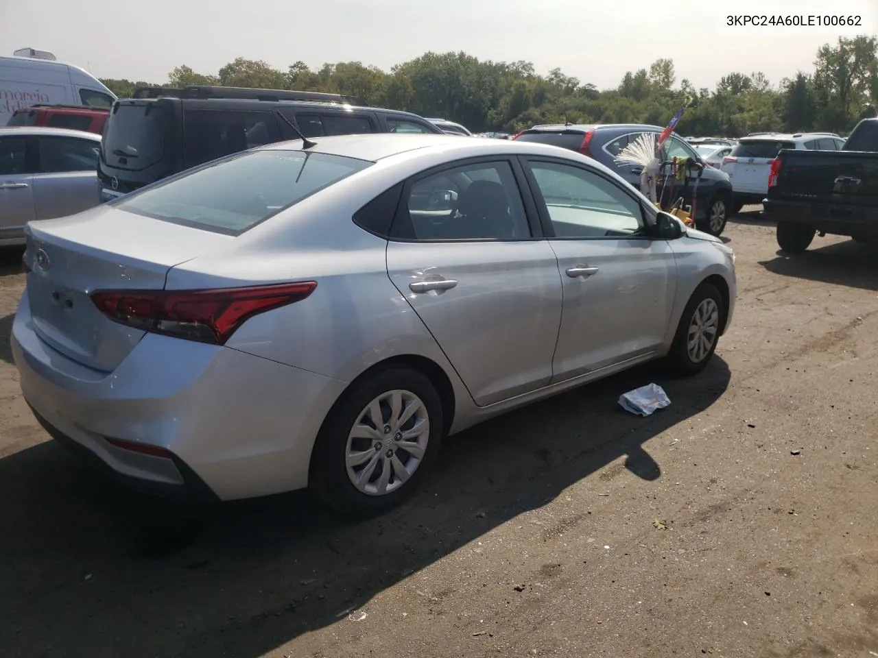 2020 Hyundai Accent Se VIN: 3KPC24A60LE100662 Lot: 70979914