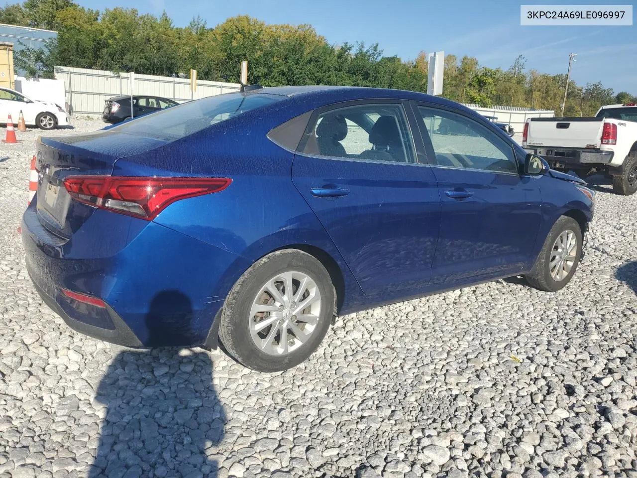 2020 Hyundai Accent Se VIN: 3KPC24A69LE096997 Lot: 71627754