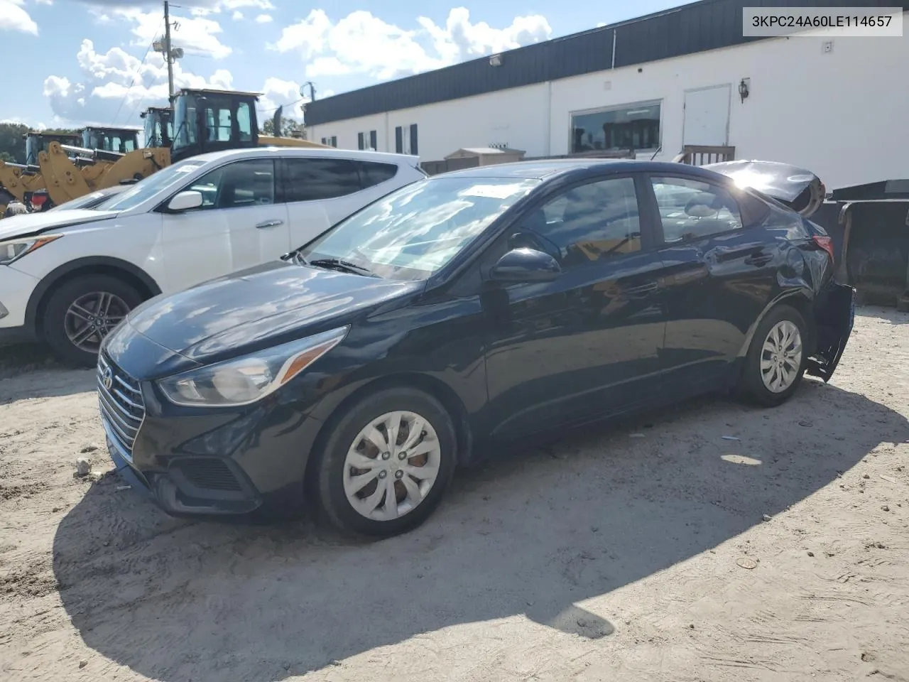 2020 Hyundai Accent Se VIN: 3KPC24A60LE114657 Lot: 72074724