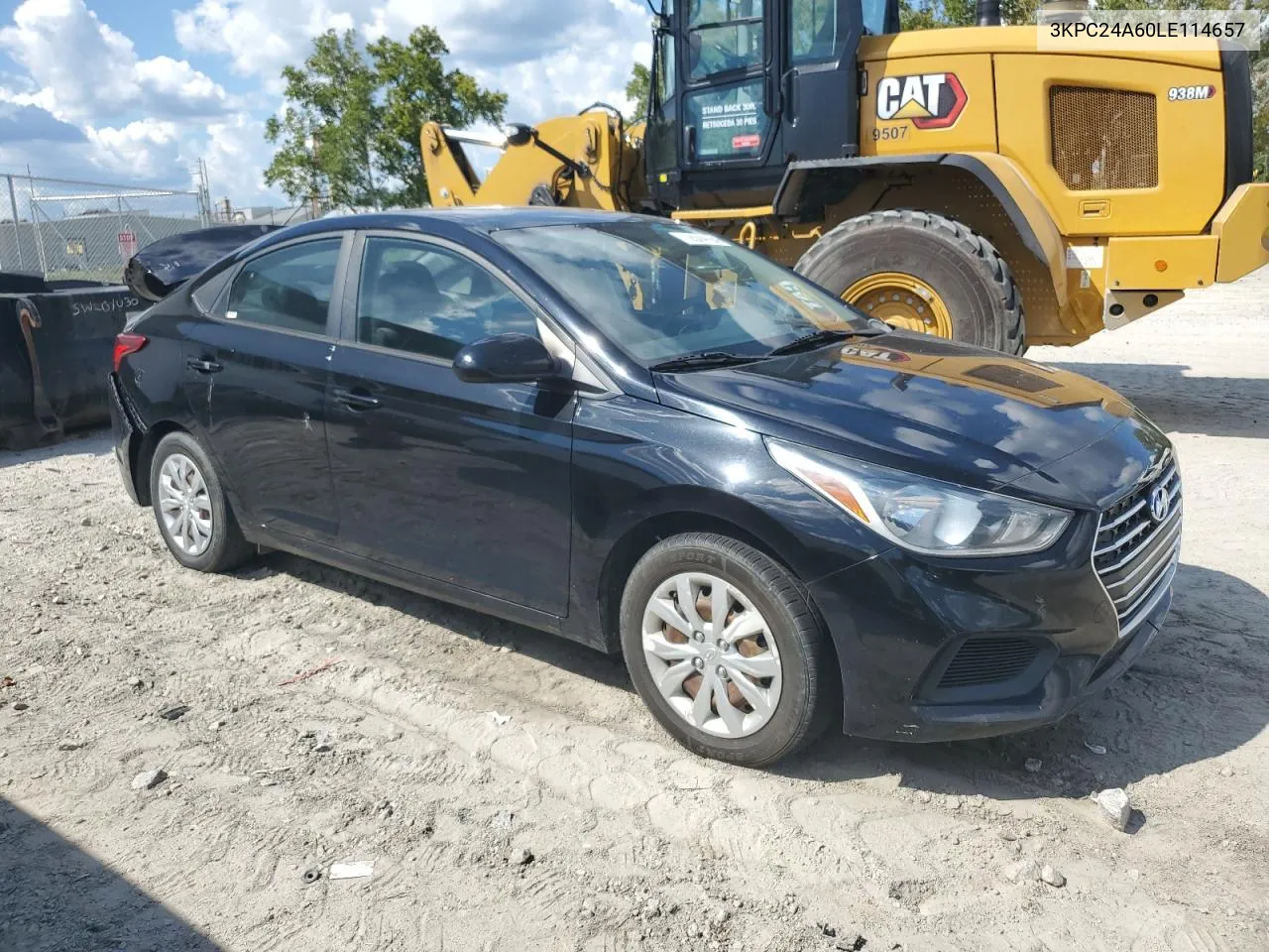 2020 Hyundai Accent Se VIN: 3KPC24A60LE114657 Lot: 72074724