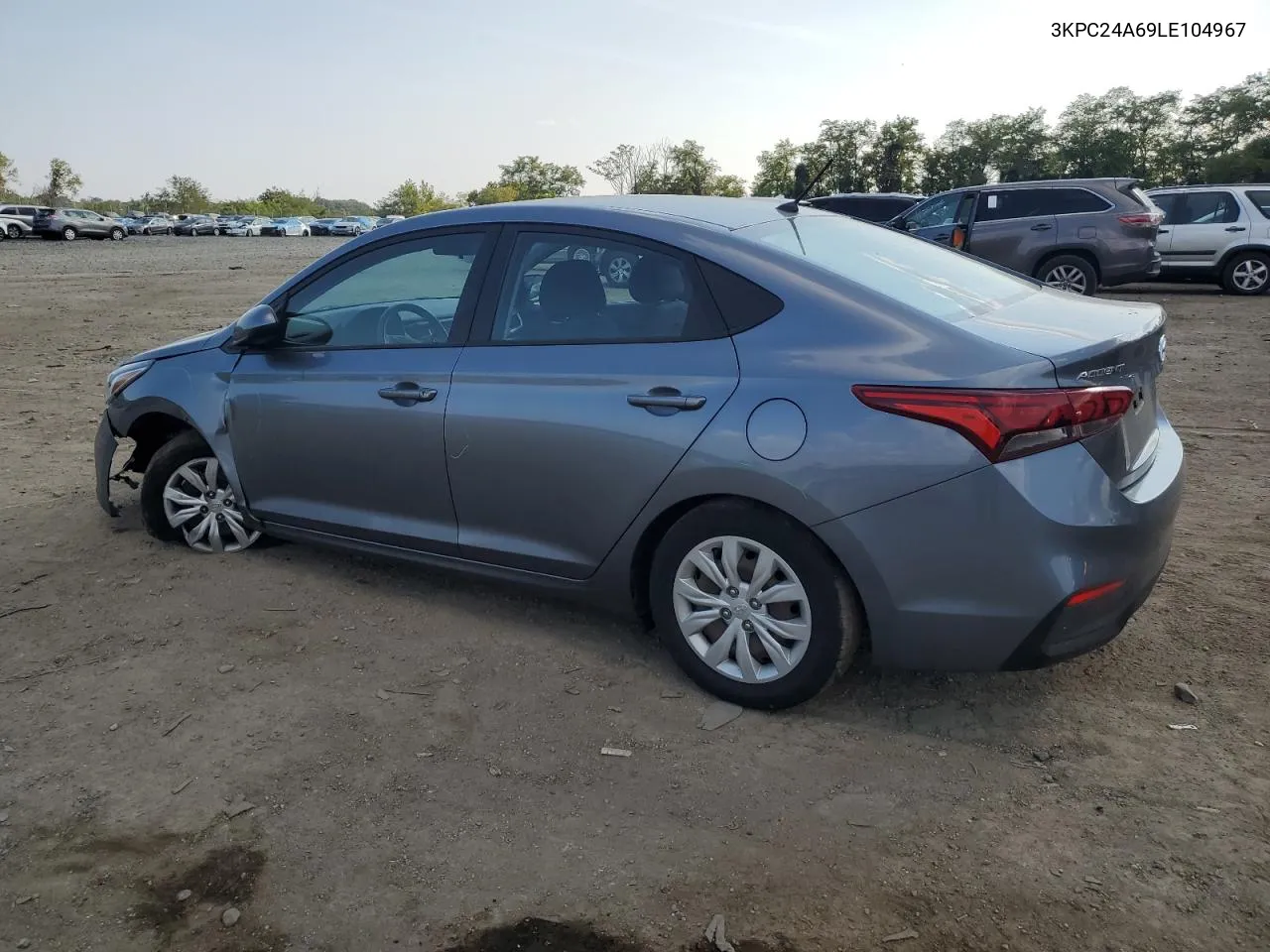 2020 Hyundai Accent Se VIN: 3KPC24A69LE104967 Lot: 72161984