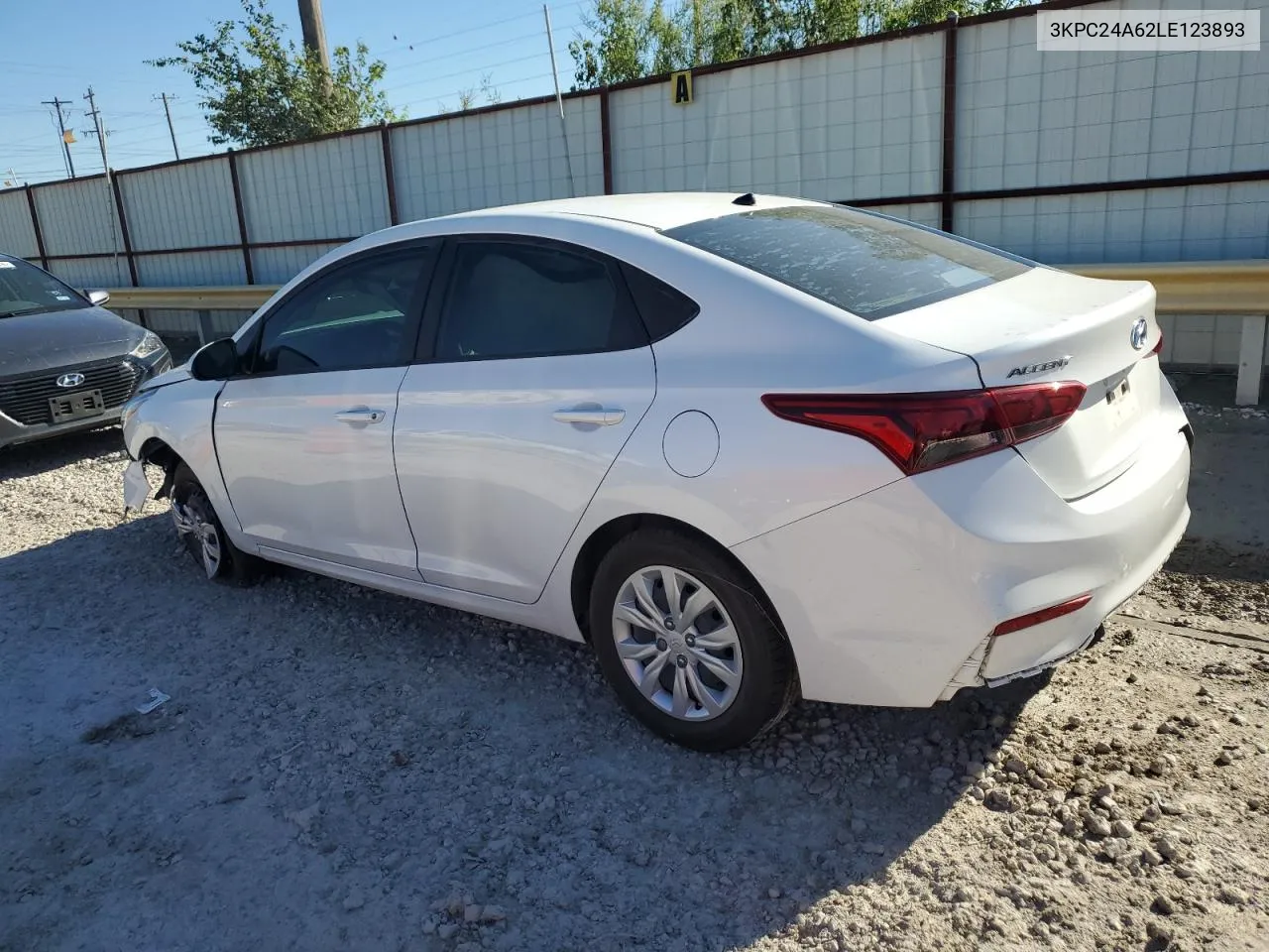 2020 Hyundai Accent Se VIN: 3KPC24A62LE123893 Lot: 73000864