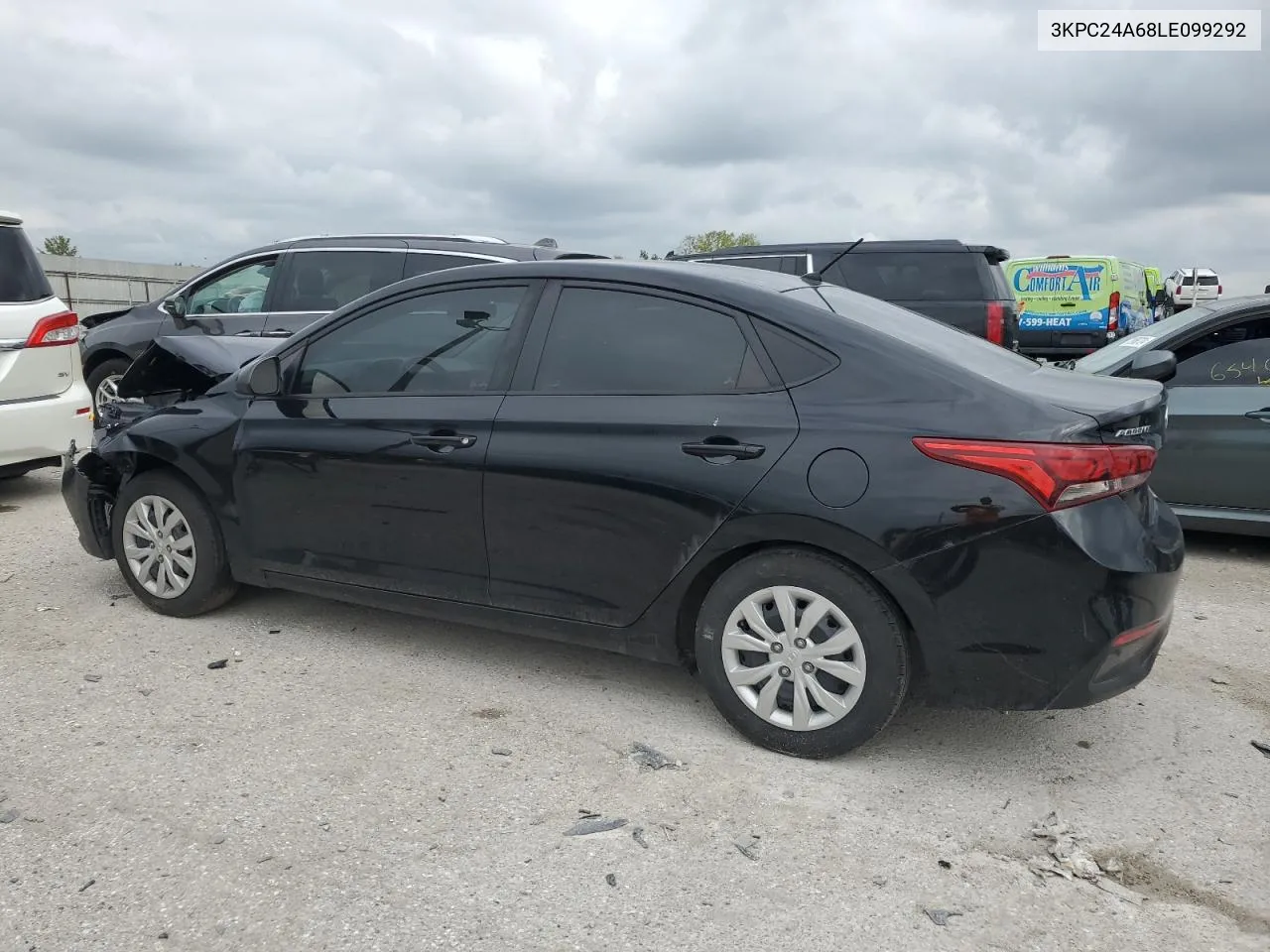 2020 Hyundai Accent Se VIN: 3KPC24A68LE099292 Lot: 73337724