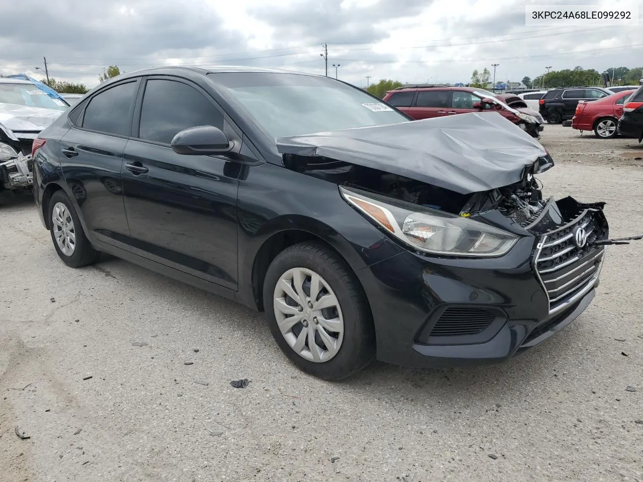 2020 Hyundai Accent Se VIN: 3KPC24A68LE099292 Lot: 73337724