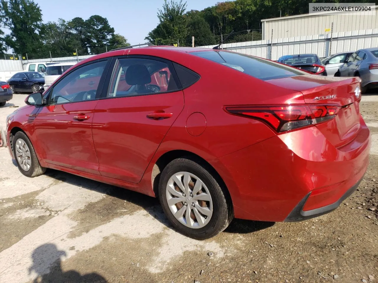 2020 Hyundai Accent Se VIN: 3KPC24A6XLE109904 Lot: 74765274