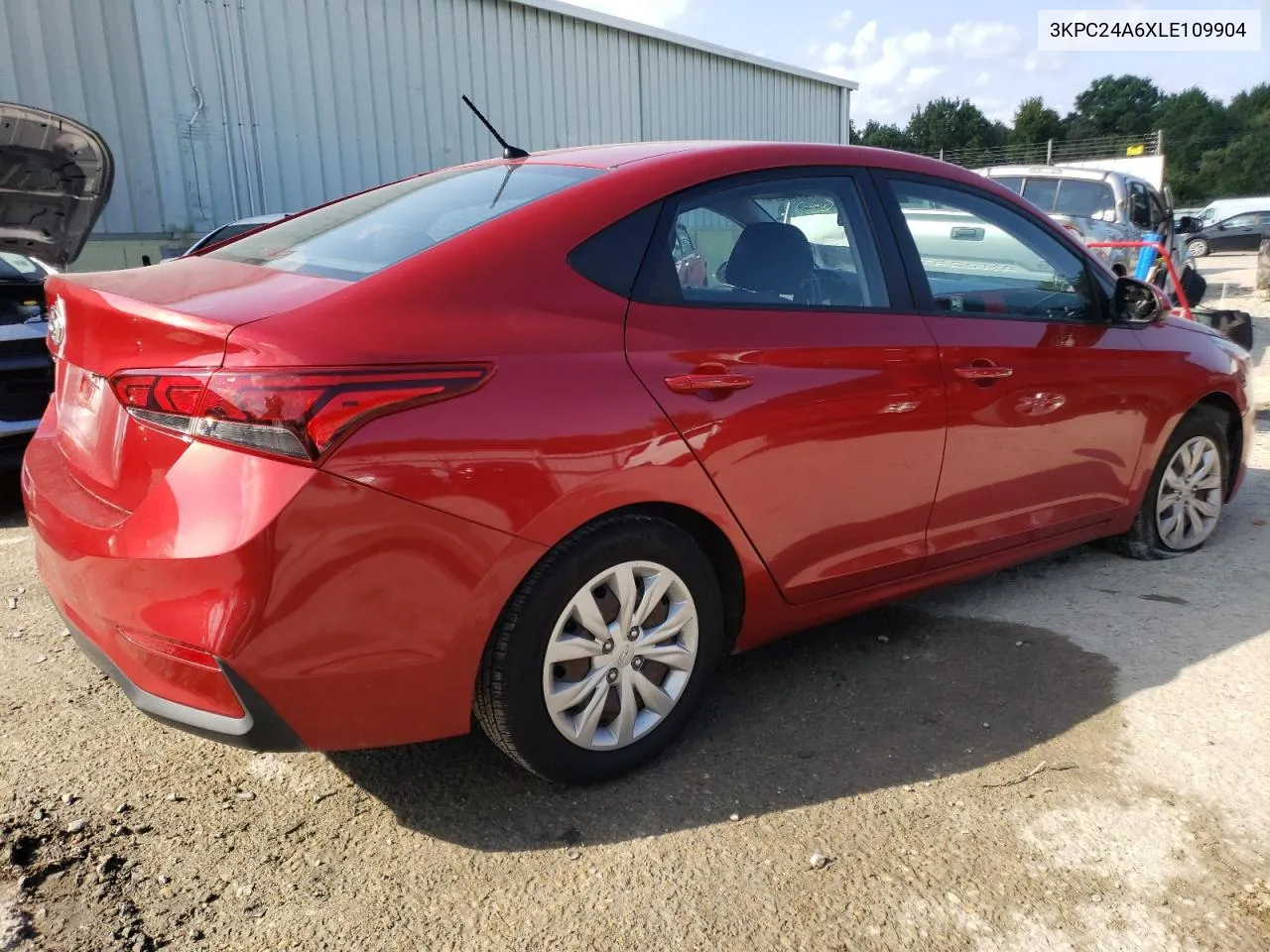 2020 Hyundai Accent Se VIN: 3KPC24A6XLE109904 Lot: 74765274