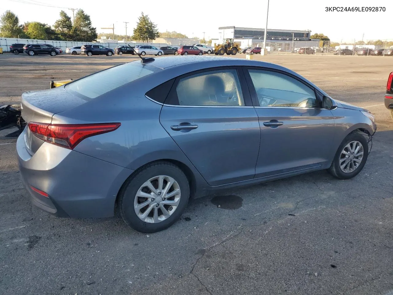 2020 Hyundai Accent Se VIN: 3KPC24A69LE092870 Lot: 75229544