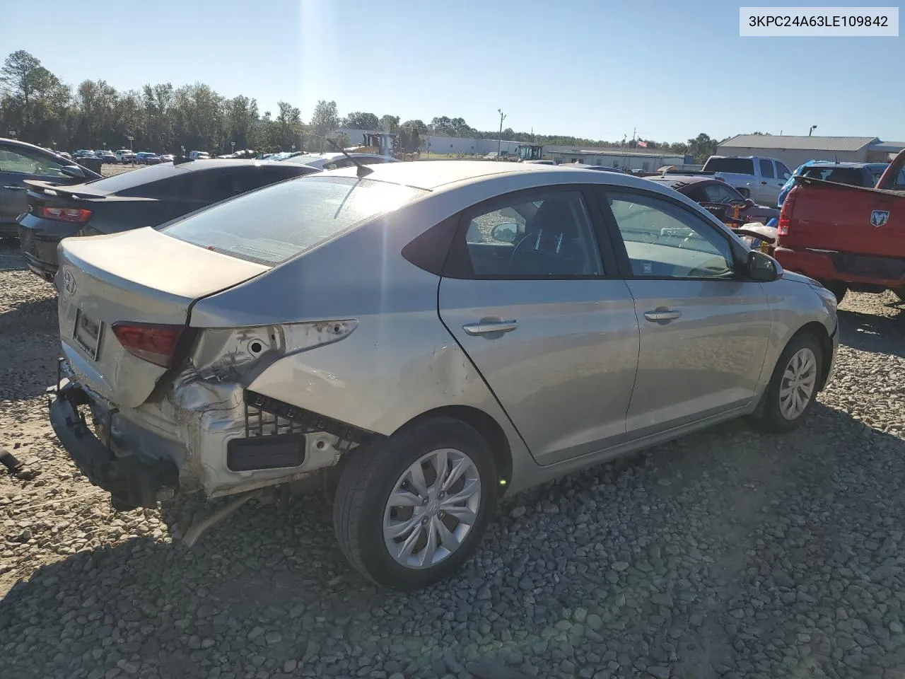 2020 Hyundai Accent Se VIN: 3KPC24A63LE109842 Lot: 75532684