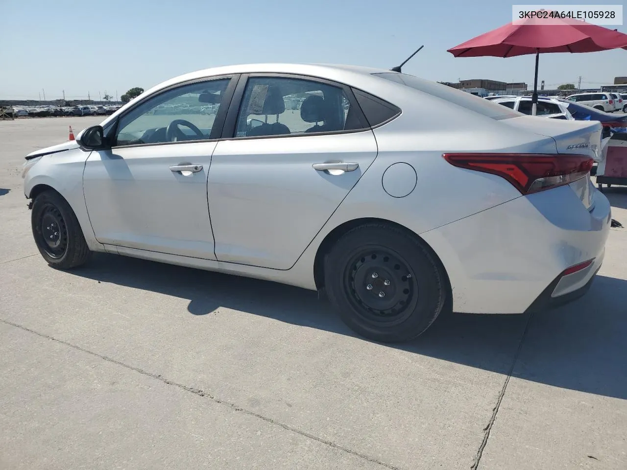 2020 Hyundai Accent Se VIN: 3KPC24A64LE105928 Lot: 75693524