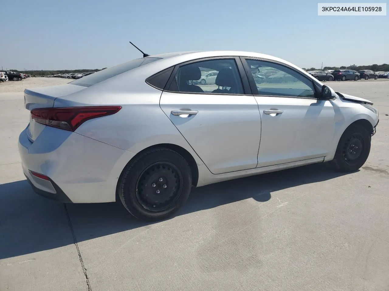 2020 Hyundai Accent Se VIN: 3KPC24A64LE105928 Lot: 75693524