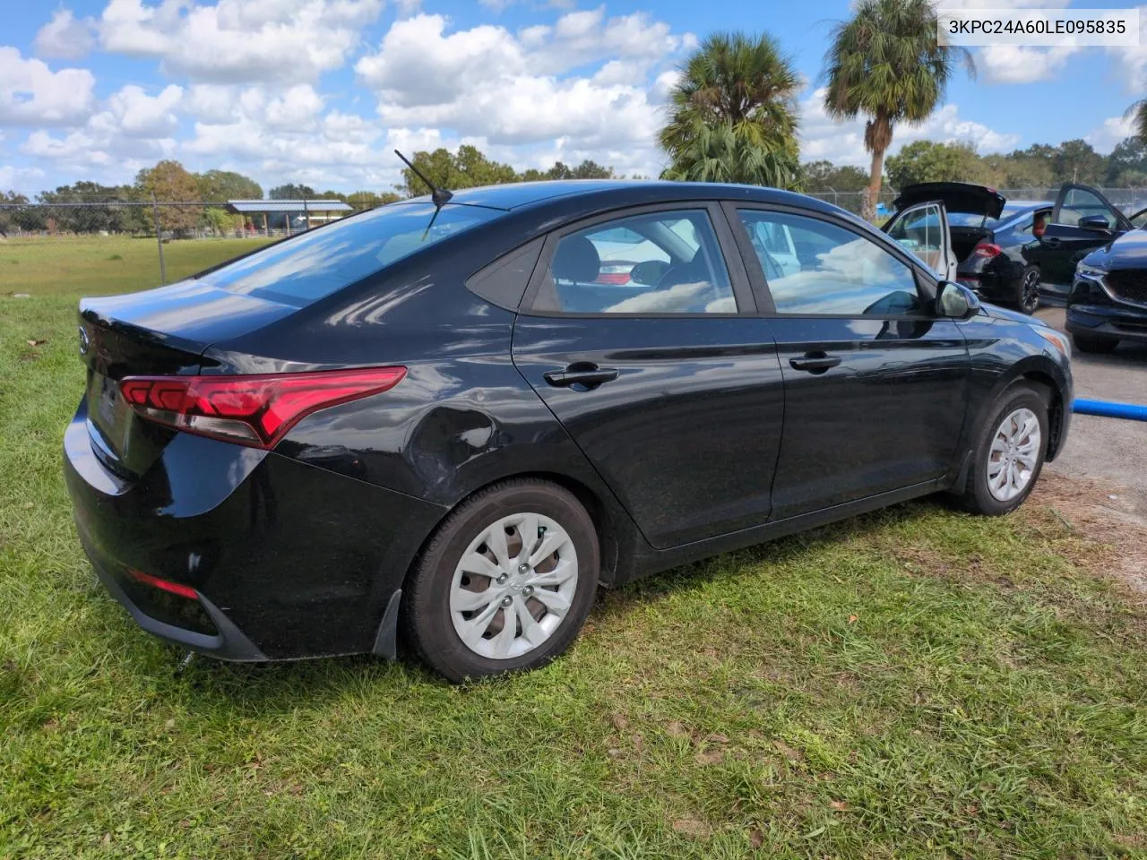 2020 Hyundai Accent Se VIN: 3KPC24A60LE095835 Lot: 76011374