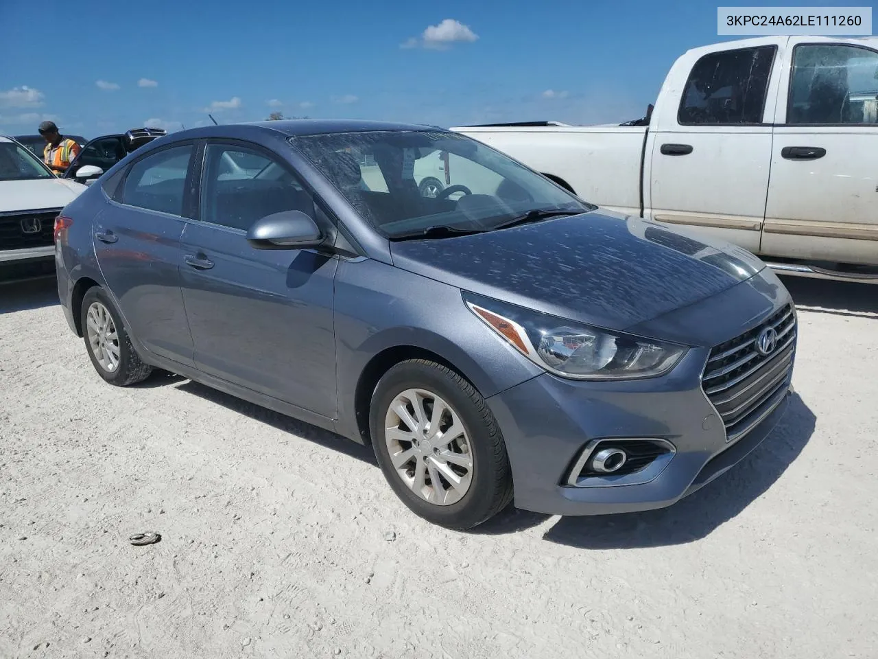 2020 Hyundai Accent Se VIN: 3KPC24A62LE111260 Lot: 77141074