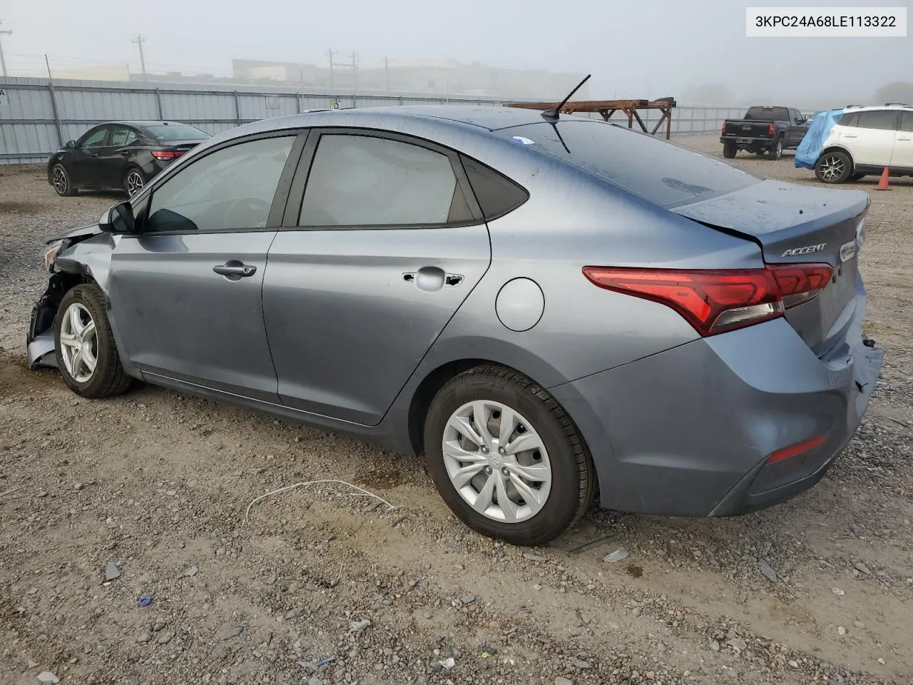 2020 Hyundai Accent Se VIN: 3KPC24A68LE113322 Lot: 78067094